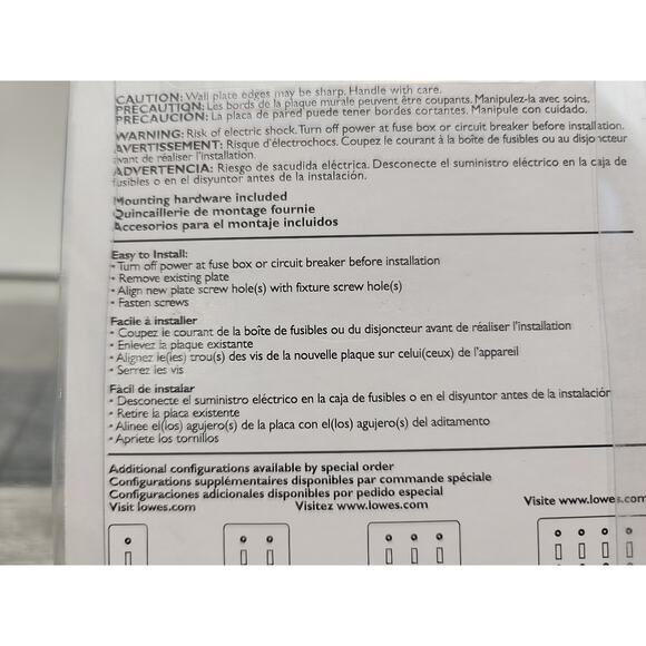 Single Decorator Face Plate Brushed Satin Pewter Brainerd 11823 2Pack [79] - Picture 7 of 9